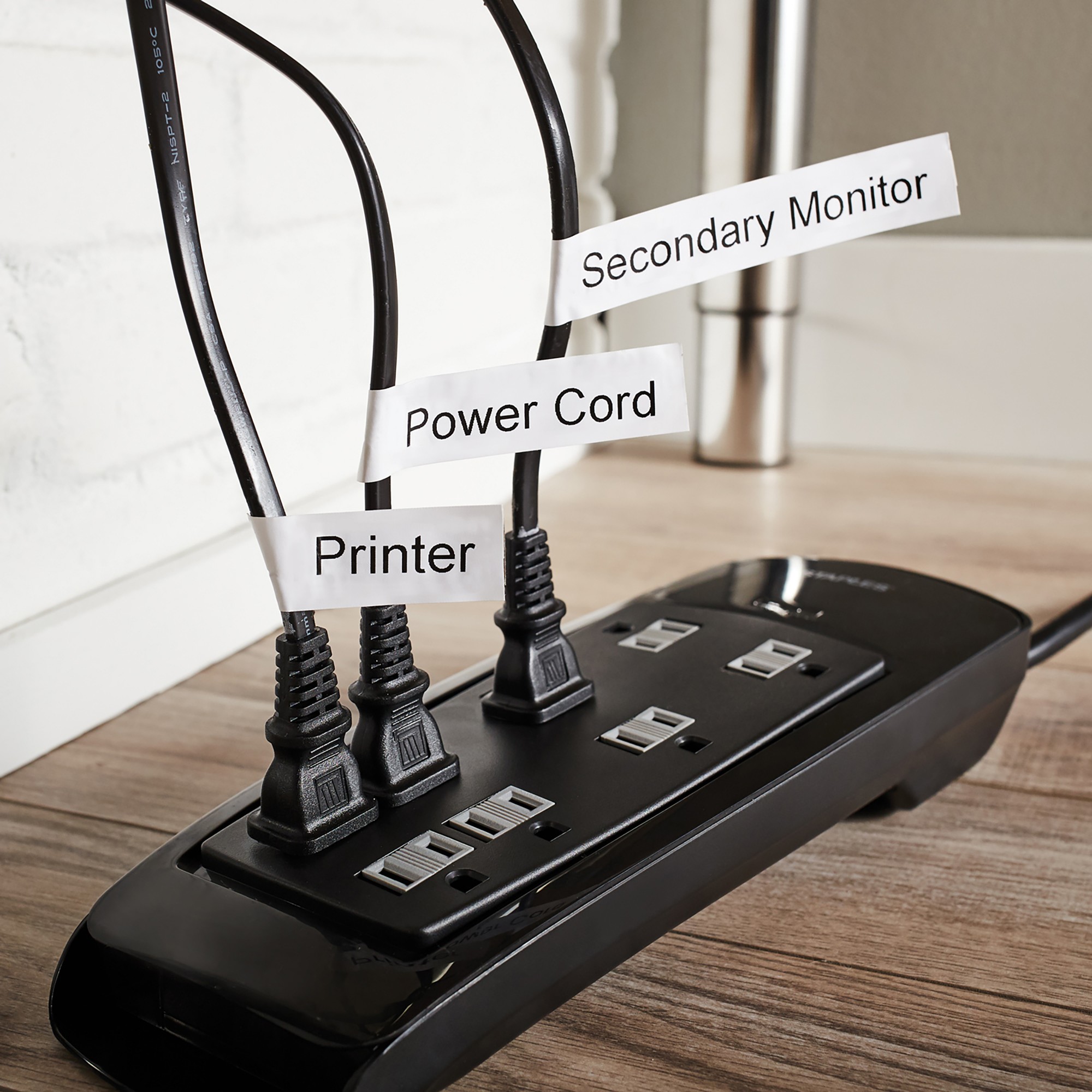 Dymo 16957/S0718040 DirectLabel-etikettes Nylon black on white 12mm x 3,5m for Dymo D1 6-12mm/19mm/24mm/400 Duo