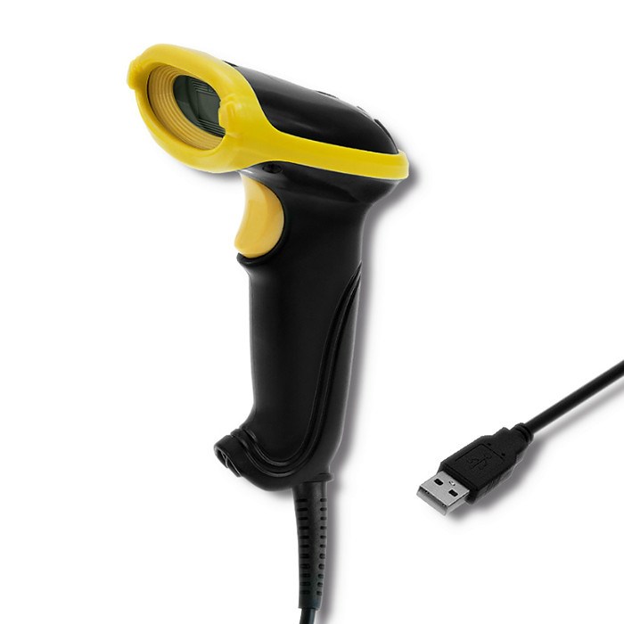 QOC Qoltec 50867 Laser reader 1D | 2D | USB | Black