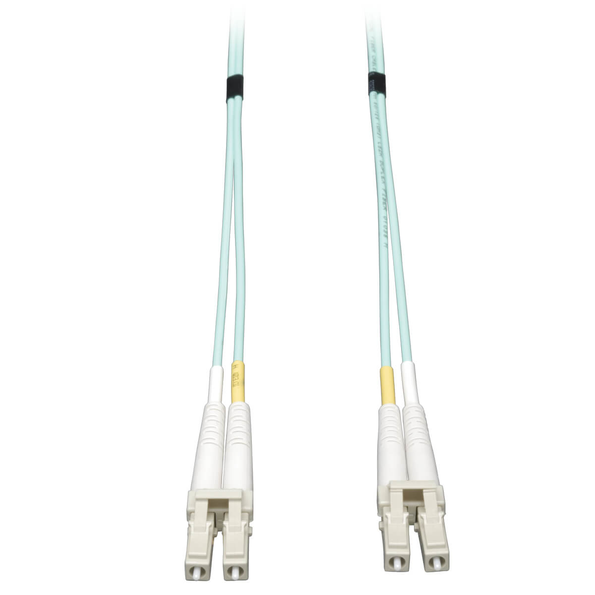 Tripp Lite N820-03M 10Gb Duplex Multimode 50/125 OM3 LSZH Fiber Patch Cable (LC/LC) - Aqua, 3M (10 ft.)