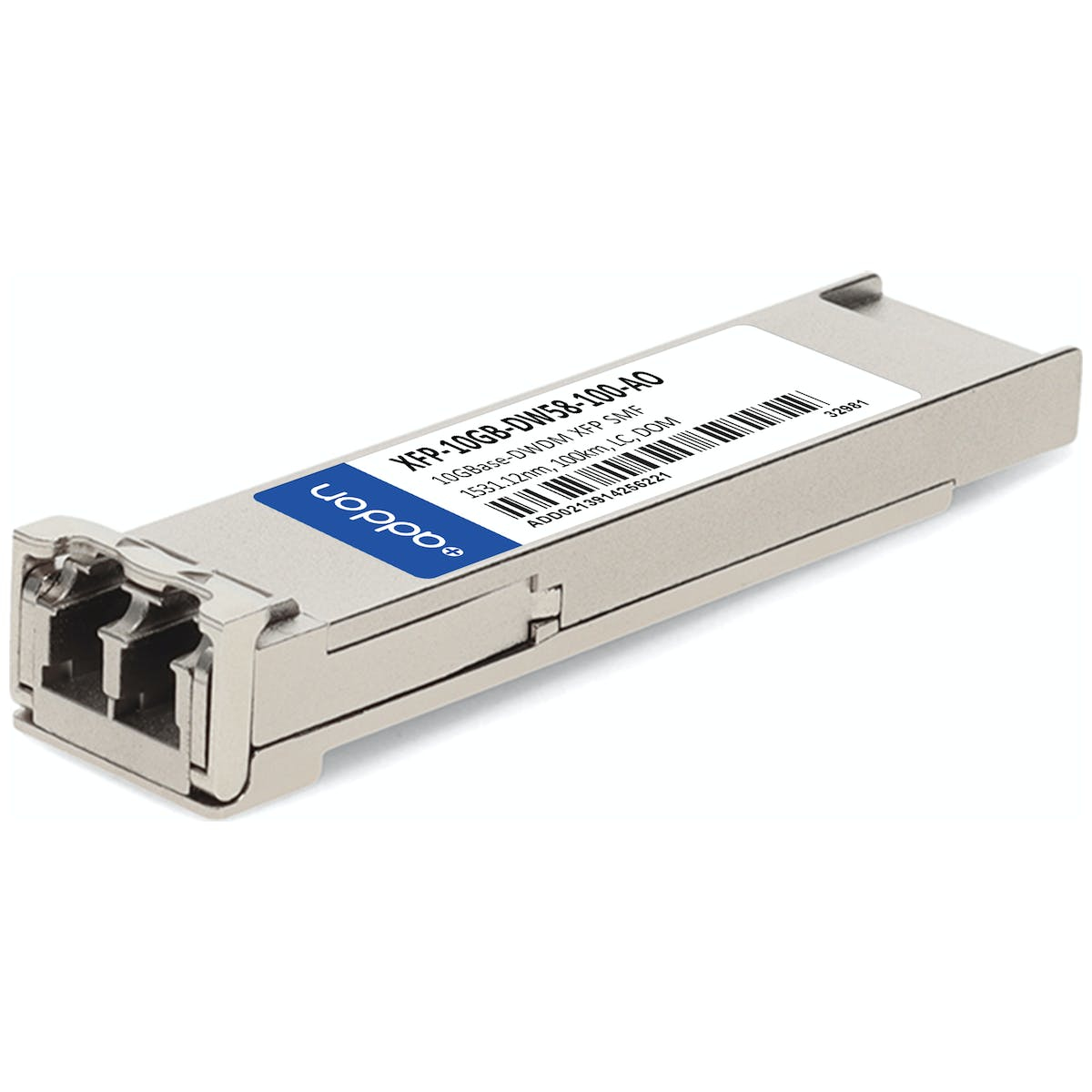 XFP-10GB-DW58-100-AO ADDON NETWORKS MSA and TAA 10GBase-DWDM 100GHz XFP Transceiver (SMF; 1531.12nm; 100km; LC; DOM)