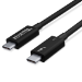 Plugable Technologies TBT3-40G80CM Thunderbolt cable 0.8 m 40 Gbit/s Black