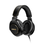 Shure SRH840A headphones/headset Wired Head-band Stage/Studio Black, Gold