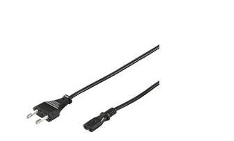 Image of Microconnect PE030718 power cable Black 1.8 m CEE7/16 C7 coupler