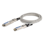 AddOn Networks OSFP-QDD-400GB-MX-PDAC2M-AO InfiniBand/fibre optic cable 78.7" (2 m) QSFP-DD DAC Gray, Stainless steel