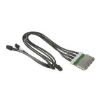 Supermicro 4-PORT EXT IPASS TO INT IPASS 0.85 m Black, Grey