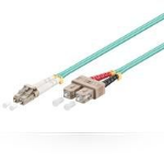 Microconnect 4m, LC/UPC - SC/UPC fibre optic cable OM3 Blue