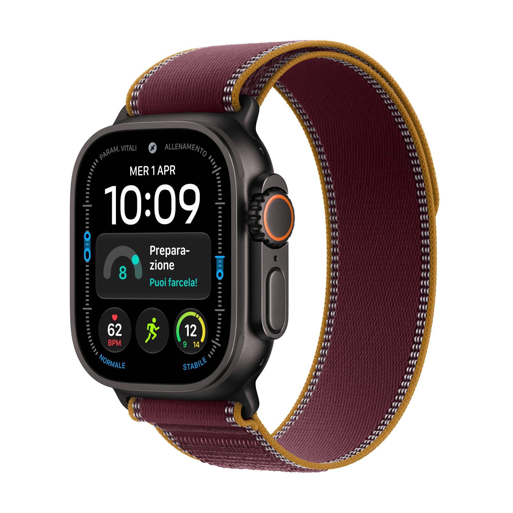 Apple Watch Ultra 4 GPS + Cellular 49mm Black Titanium Case with Burgu