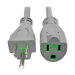 Tripp Lite P024-015-GY-HG power cable Gray 177.2" (4.5 m) NEMA 5-15P NEMA 5-15R