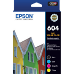 Epson 604 ink cartridge 4 pc(s) Original Standard Yield Black, Cyan, Magenta, Yellow