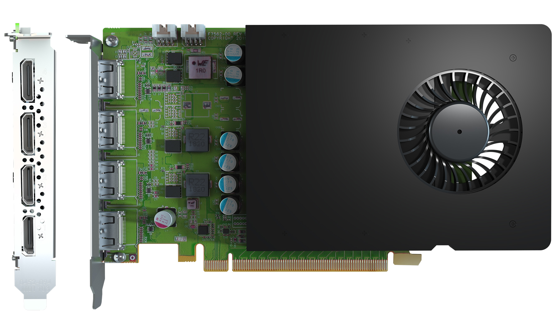 Photos - Graphics Card Matrox D-Series D1450 Quad HDMI  / D1450-E4GB D1450-E4GB 