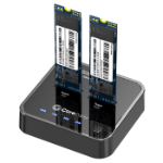 CoreParts MS-CLONER-NVME Dockningsstation för lagringsenhet USB 3.2 Gen 2 (3.1 Gen 2) Type-C Svart