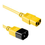 Microconnect PE040618Y power cable Yellow 1.8 m C13 coupler C14 coupler