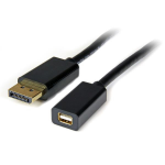 StarTech.com 3ft (1m) DisplayPort to Mini DisplayPort Cable - 4K x 2K UHD Video - DisplayPort Male to Mini DisplayPort Female Adapter Cable - DP Computer to mDP 1.2 Monitor Extension Cable