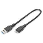Digitus AK-300117-003-S USB-kabel USB 3.2 Gen 1 (3.1 Gen 1) 0,25 m USB A Micro-USB B Zwart