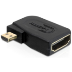 DeLOCK HDMI A/micro-D 19-p HDMI-A F 19-p micro HDMI-D M Black