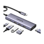 Ugreen 15597 interface hub USB Type-C 5000 Mbit/s Grey