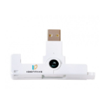 SCM SCR3500 SmartFold smart card reader USB RS-485 White