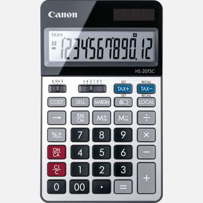 Canon HS-20TSC miniräknare Skrivbord Finansiell Svart, Silver