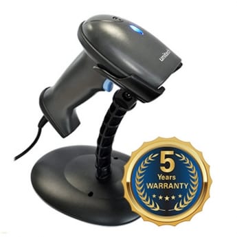 MS836 - 1D laser, S/W decoder version with auto sensing & stand (standard version), USB cable (1.9m straight)._x00D_ (Including 5-year no hassle warranty (scanner only) / 1-year warranty USB cable). thumbnail