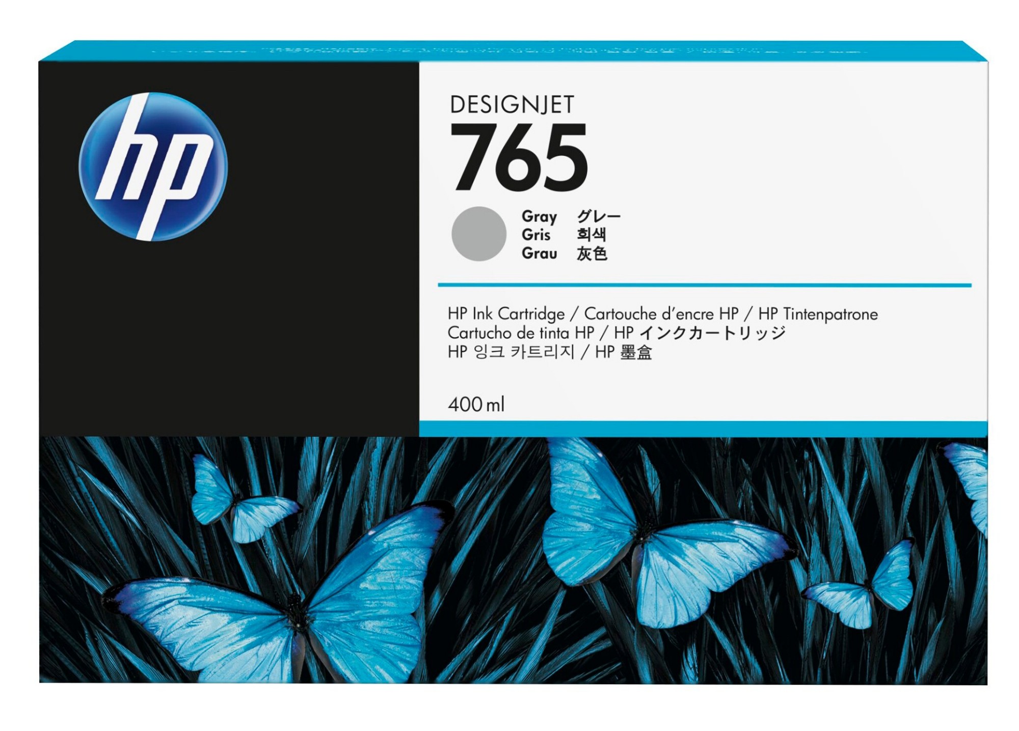 HP  F9J53A/765 Ink cartridge gray 775ml for  DesignJet T 7200