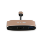 LMP 18944 laptop dock & poortreplicator USB 3.2 Gen 1 (3.1 Gen 1) Type-C Goud