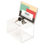 Deflecto 596901 cash/ticket box Polystyrene Transparent