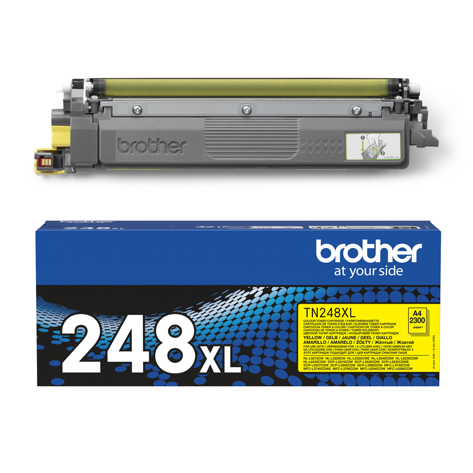 Brother TN-2XLY Toner-kit yellow high-capacity, 2.3K pages ISO/IEC 19752 for Brother DCP-L 3500/HL-L 8200/MFC-L 8300
