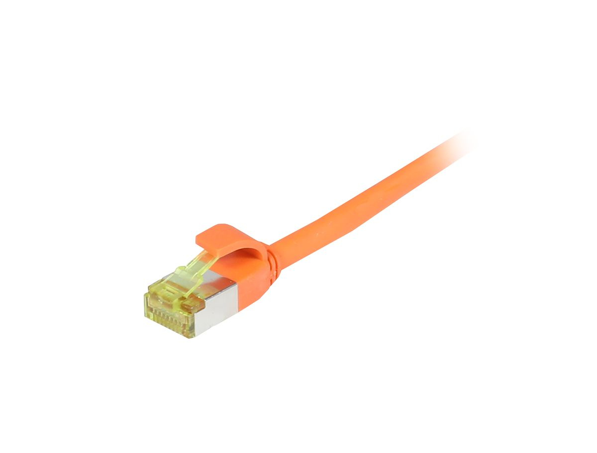EU Product - Patchkabel RJ45 CAT6A 500Mhz orange S/FTP slimline rund d - Cable - Digital thumbnail