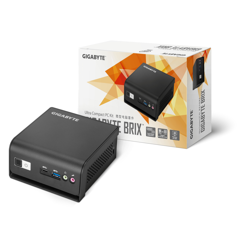 Image of Gigabyte GB-BMPD-6005 PC/workstation barebone Black N6005 2 GHz