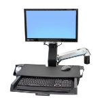 Ergotron StyleView Sit-Stand Combo Arm with Worksurface 61 cm (24")