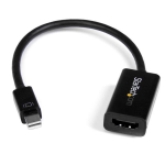StarTech.com Mini DisplayPort to HDMI 4K Audio / Video Converter – mDP 1.2 to HDMI Active Adapter for UltraBook / Laptop – 4K @ 30 Hz - Black