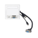 Vivolink WI221183 socket-outlet VGA + USB A + 3.5mm White
