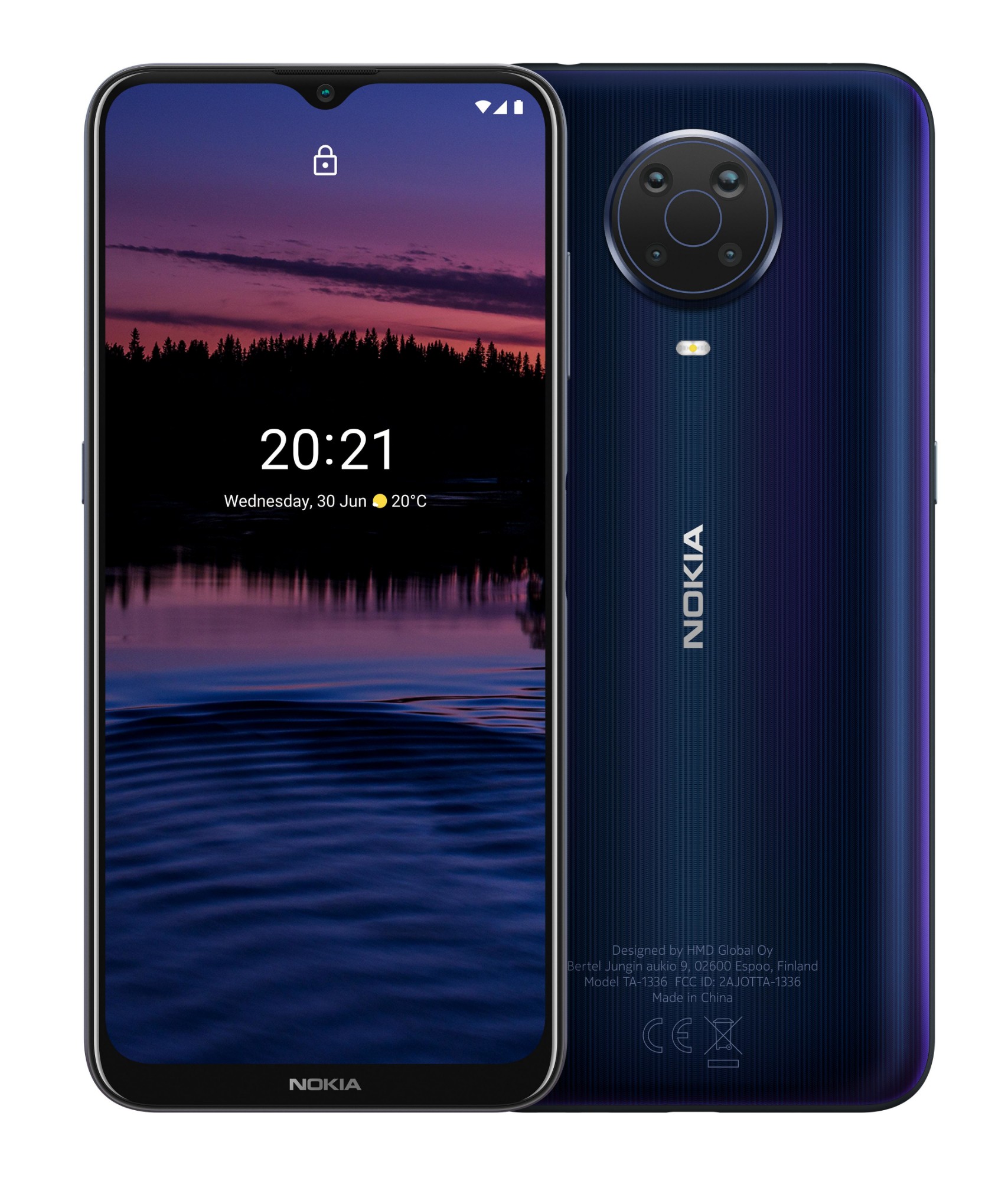 Nokia G20 6.5 Inch Android UK SIM Free Smartphone with 4 GB RAM and 64 GB Storage (Dual SIM) - Blue