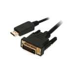 2-Power CAB0037A video cable adapter 2 m DisplayPort DVI-D Black