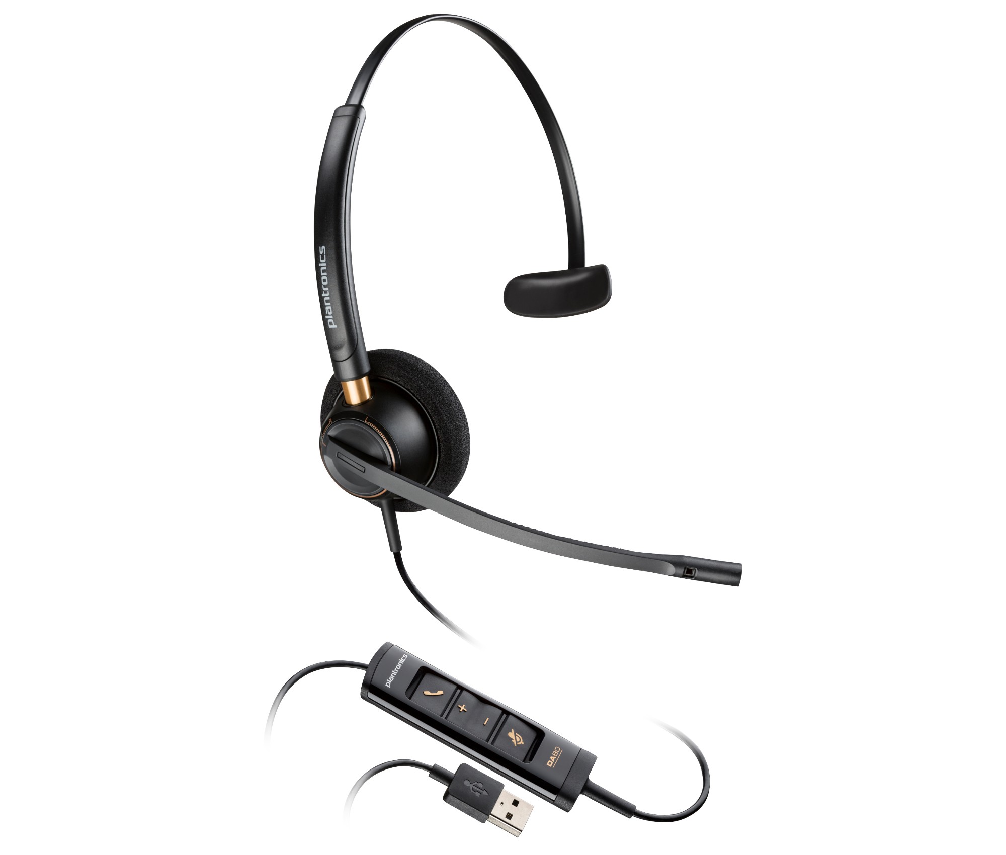 Poly EncorePro 515 Microsoft Teams Certified Monoaural with USB-A Headset