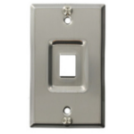 Leviton 4108W-1SP wall plate/switch cover Stainless steel