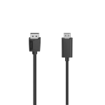 Hama 00205144 video kabel adapter 1,5 m DisplayPort HDMI Zwart