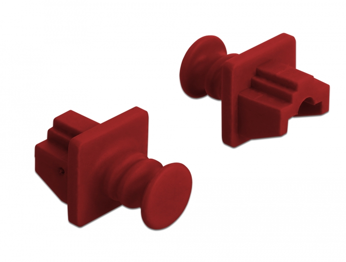 EU Product - RJ45 Staubschutz f�r Buchse 10 St�ck rot thumbnail