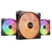 be quiet! LIGHT WINGS LX 140mm PWM High Speed 3-Pack Black Computer case Fan 14 cm 3 pc(s)
