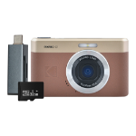 Kodak PIXPRO C1 13MP 4x Digital Zoom Compact Camera - Brown - Camera + 32GB MicroSD Card + Card Reader