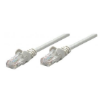 Intellinet Network Patch Cable, Cat6A, 50m, Grey, Copper, S/FTP, LSOH / LSZH, PVC, RJ45, Gold Plated Contacts, Snagless, Booted, Lifetime Warranty, Polybag