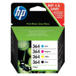 HP SD534EE/364 Ink cartridge multi pack Bk,C,M,Y 250/300 pg Pack=4 for HP PhotoSmart B 110/C 309/D 5460/Plus/Premium