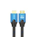 Savio HDMI (M) v2.1 cable 5m 8K copper blue-black golden tips CL-169 HDMI cable HDMI Type A (Standard) Black, Blue