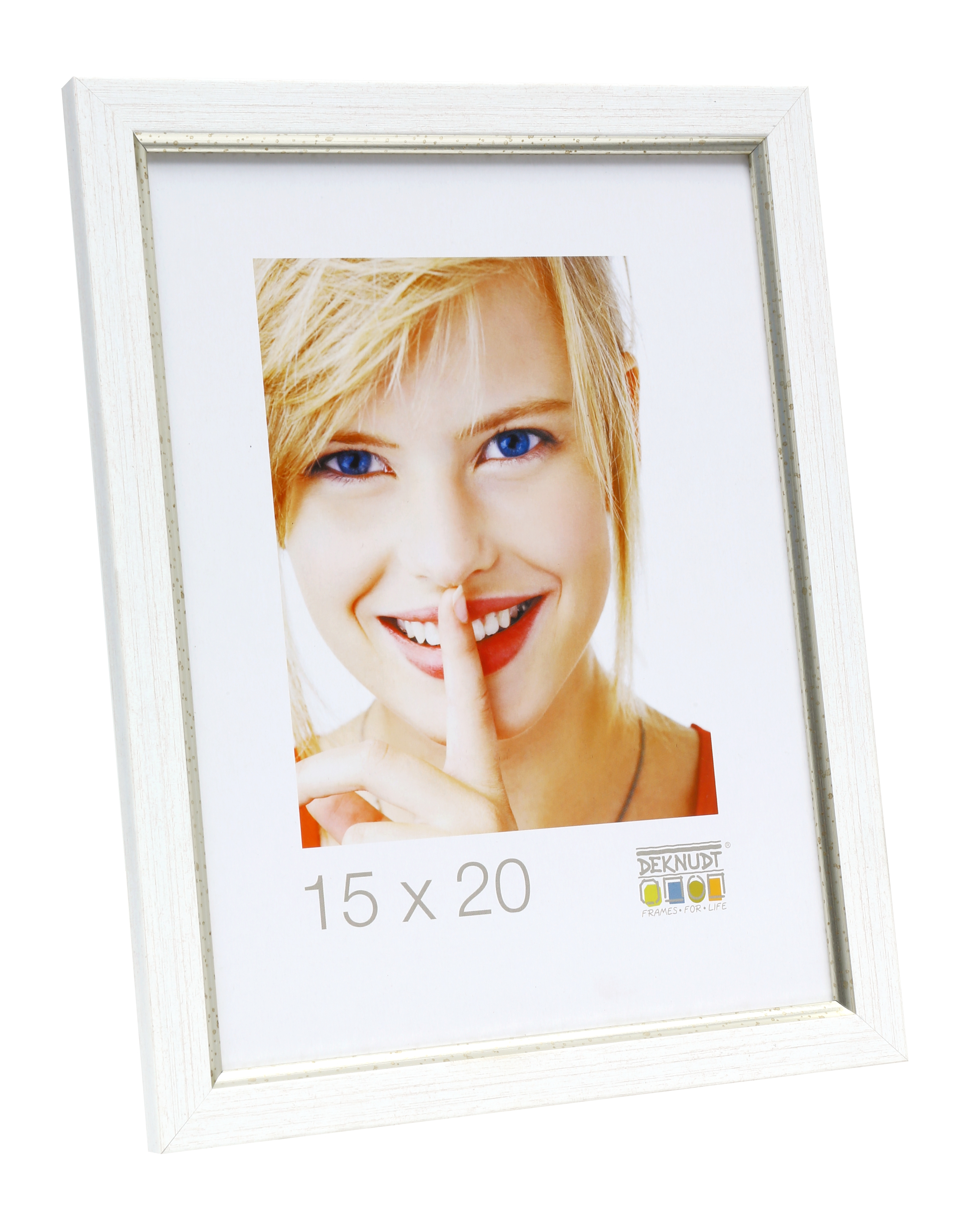 Image of Deknudt S46AF1 - Plastic - Silver White - Single picture frame -...
