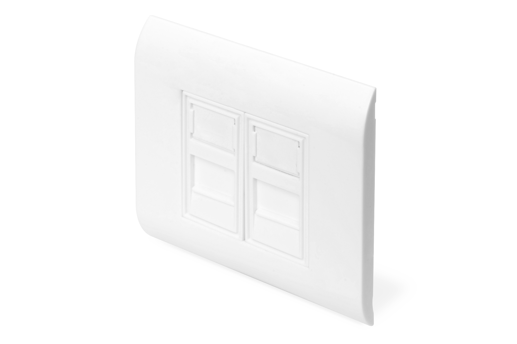 Image of Digitus Wallplate for Keystone Modules, Frame 80x80mm, French type