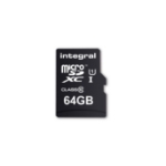 Integral 64GB MICRO SDXC CL10 UHS-1 U1 90 MB/S + ADAPTER