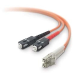Belkin Multimode LC/SC Duplex MMF, 50/125 30.0m fibre optic cable 30 m Orange