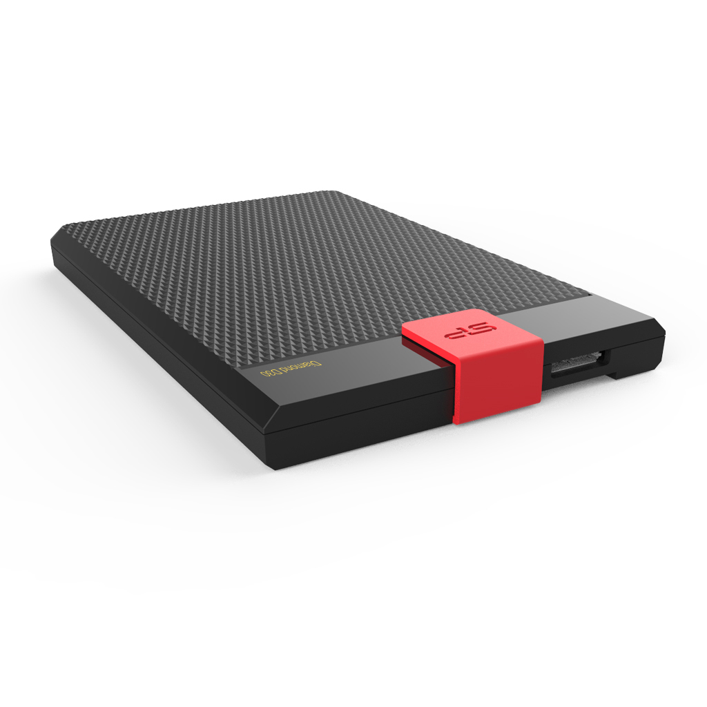 Silicon Power Diamond D30 external hard drive 1 TB Black. Red