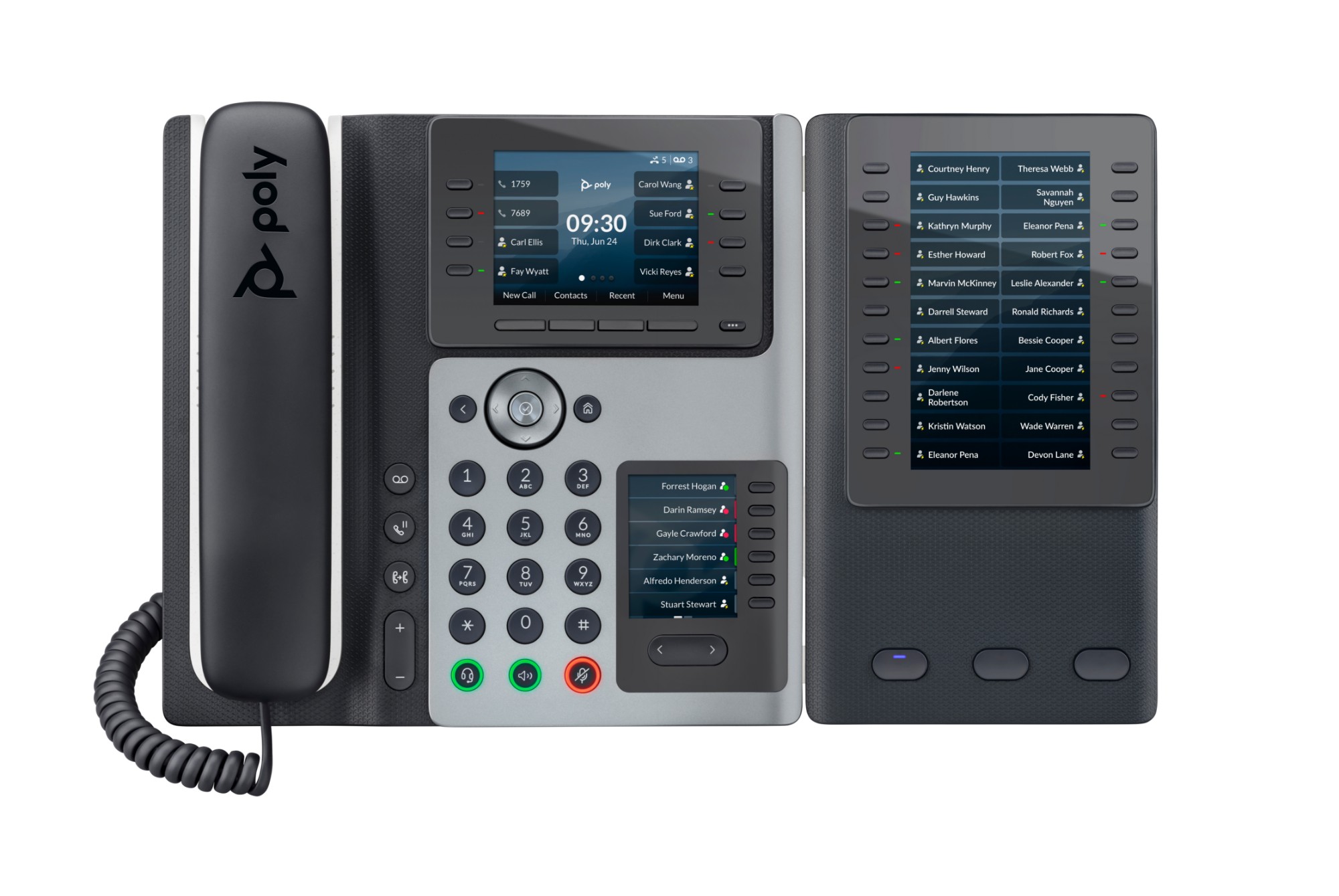 Poly Edge E400 IP Phone and PoE-enabled