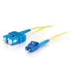 C2G 85586 fibre optic cable 1 m LC SC OFNR Yellow